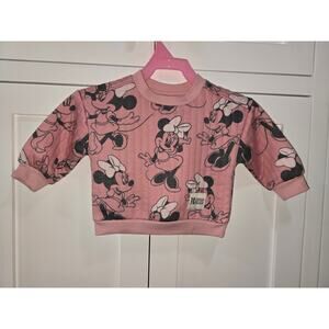 Disney Baby Minnie Mouse Pink Sweatshirt – Size 12M